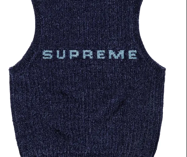 S XL Treasure Top Blue V Black Knitted Tank M 24 L FW 0601